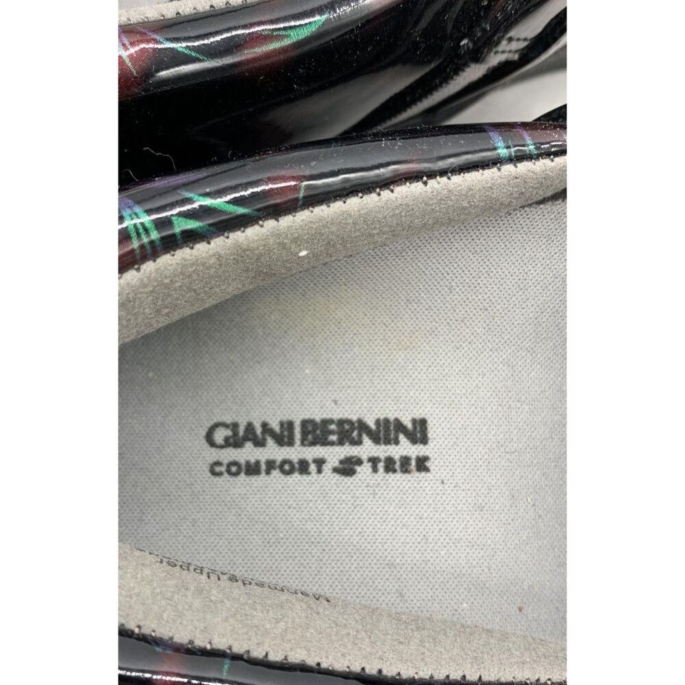 NWOT Giani Bernini Comfort Trek Black Floral Patent Clog Women's Size 5.5M - Picture 5 of 5